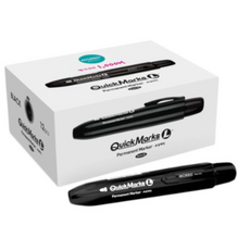 저스트클릭 유성매직 L, Black, 12개