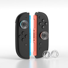 이이네 Switch 2 조이콘용 투명 조이스틱 커버 스위치2 조이콘 아날로그 실리콘 커버 2p 스틱캡 세트, 1세트, 투명색, L1064