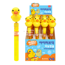 아이러브덕 오리 스틱버블 12개, 단일