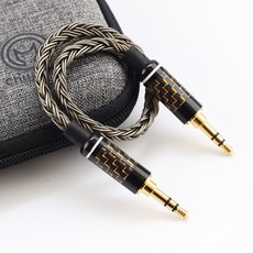 川木 AUX 3.5mm 公對公 7N單晶銅鍍銀 W168 對錄線 車載手機電腦耳機音響 音頻線 音訊線, 無, 1個