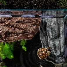 도마뱀 거북이육지 쉼터 건조대 은신처 놀이터 키우기 침대, 바위형 WC4677F, 바위형