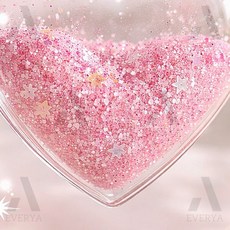 아크릴 하트 투명 진열보관케이스 피규어아크릴케이스, 60mm(2개입)