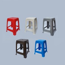 플라스틱 의자 간이의자 사각의자 편의점의자 야외의자 파라솔의자 행사의자 작업용의자, 그레이, 1개