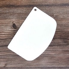[1+1] 반죽칼 B type 둥근 돔형 플라스틱 카드 스크래퍼, 2개