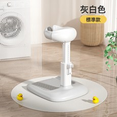 DFMEI 嬰幼兒童洗澡寶寶站立洗浴神器沐浴澡盆淋浴臺可摺疊洗頭屁屁神器, 蓋子款 灰色:如圖