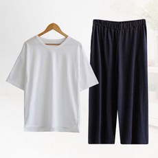 임부복세트 반팔면티 통바지 빅사이즈 여성의류 등원룩 홈웨어 159756