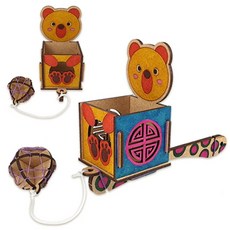 만들기대장 나무 죽방울 만들기- 곰 onl*3744BX