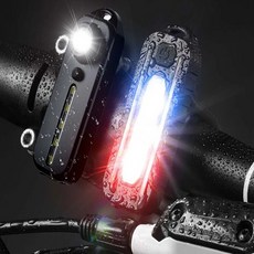 LED 자전거 오토바이 경광등 후미등 어깨 클립 사이키, 두줄, 1개