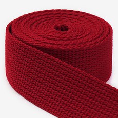 패션스타트 베이직 데일리 가방끈 웨이빙끈 30mm X 900cm, 1개, 레드
