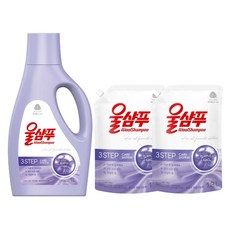 애경 울샴푸 용기1000ml 1 + 리필1.3 2개 총3개