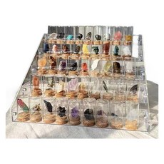 원석 희귀 표본 세트 광석 과학 고고학 교 광물 장식품, A. 45종 광석 세트