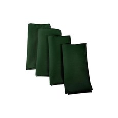 LA Linen 4팩 폴리 블렌드 냅킨 부드럽고 세탁 가능하며 재 한 천 얼룩 주름 방지 저녁 식사 결혼식 파티용 45.7 x 45.7cm 18 18인치 옐로우 다크 26552, 4, 18" x 18" (Set of 4), 헌터 그린