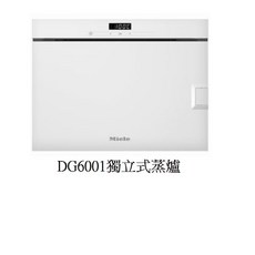 德國MIELE 白色DG6001獨立式蒸爐，同時煮三道菜，24L大容量，220V原廠保固, 1個