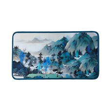 [上手家居] 硅藻土吸水茶巾 90x50cm 山水畫, 1個, 硅藻土吸水茶巾 山影疊翠