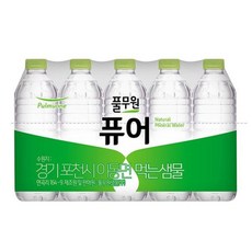 [풀무원샘물] 무라벨 퓨어 생수, 500ml, 40개