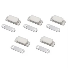 캐비닛 자석 래치 도어 캐치 주방 찬장 옷장 옷장 서랍 마그네틱 클로저 홈 가구 하드웨어, 01 White(5pairs), 01 CHINA