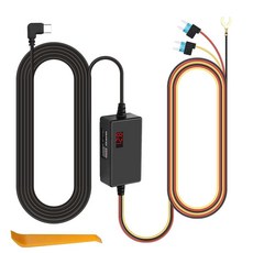 XMSJSIY 대시 캠 하드와이어 키트 USB-C LED 스크린 C 스텝다운 케이블 12V-24V~5V Type-C 하드 배선 24 주차 모니터링 - 32m105피트, XMSJSIY 대시 캠 하드와이어 키트 USB-C LE