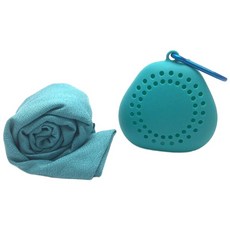 品菲特PINFIS 便攜涼感巾 運動毛巾 冰涼巾(附透氣收納掛勾), 藍, 1個