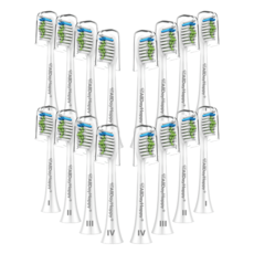 필립스 호환용 전동칫솔모 4개입, HX6064P, 화이트, 4세트