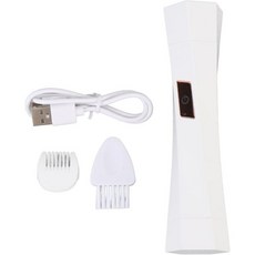 Gucagle 바디트리머 남자제모기 가정용 여성 겨드랑이용 듀얼 헤드 헤어 트리머 전기 제모 장치 2 in 1 IPX7 워터 세라믹 커터 수염 바디 트리밍 ABS 소재 5.91, Gucagle 바디트리머 남자제모기 가정용 여성 겨드랑