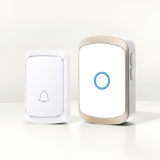 카카로 건전지형 스마트 무선차임벨 사무실 호출벨 블랙 A58-W, 1세트, 화이트(송신기1수신기1)