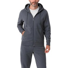 TUVEKE 남성용 운동복 캐주얼 운동복 남성용 투피스 조깅 수트 세트 풀 지퍼 후디 및 팬츠 트랙 수트 남성용 세트 다크그레이 455262