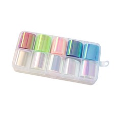 매직필름세트 10종 홀로그램 호일 필름 네일, 1개, 네일필름세트 - 06