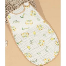 愛兒寶 六層紗布睡袋 嬰兒防踢被 透氣吸汗四層泡泡紗背心式蘑菇寶寶睡袋