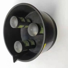 漏斗型 油水分離器 船外機用柴油汽油過濾器 燃油過濾, 1個, 3網