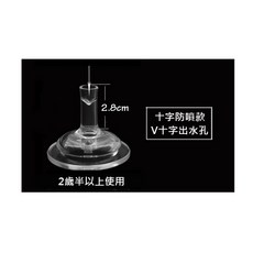 台灣尚勇 寬口奶瓶轉水杯防漏吸管, 1個, 2歲以上V字防噴組