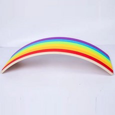 밸런스 보드 실내 기구 워블보드 원목 균형 보드 감각 훈련 장난감 시소 성인 실내 장비, H. 레인보우 펠트 밸런스 보드, 1개