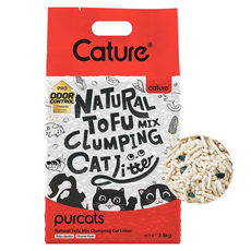 Cature 豆腐綠沸石凝結貓砂, 1個, 天然豆腐凝結貓砂
