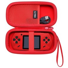 L LTGEM Beijue/TaddToy 16비트 휴대용 게임과 호환되는 케이스 블랙(케이스만 해당) 89059, Red