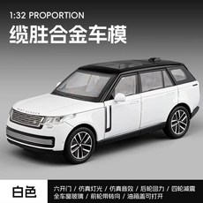 1:32 합금 랜드로버 레인지로버 자동차 모델 풀백 사운드 및 라이트 6도어 장난감, A. 132 레인지 로버화이트