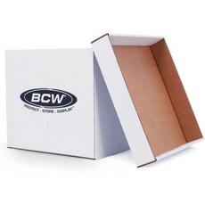 BCW Vinyl Record Storage Boxes – 5 Pack | Holds 65 LPs Each Stackable Box with Reinforced Bottom &