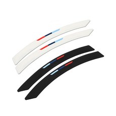 락모터스 자동차 3선 휀다가드 좌우 휀다몰딩 라인몰딩 흠집방지 가니쉬 도어가드 보호대, 1세트, 화이트