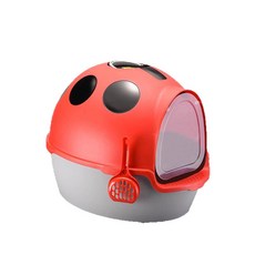 猫砂盆防臭全封闭式超大号七星瓢虫猫沙盆特大号防外溅猫屎盆除臭, 1個, 喷漆