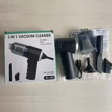 無線充電 汽車家用手持小型二合一吸塵器, 如圖, AS-228【黑色】車載家用大功率手持無線吸塵器