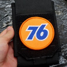 76 주유소 전술 벨크로 자수 와펜 패치, AP19-2, 1개