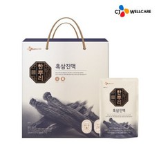 (CJ웰케어)한뿌리 흑삼진액 24포 부모님 선물세트+쇼핑백, 72개, 40ml