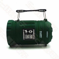 NEBO 6555TB Poppy 手電筒兩用提燈，手持工作燈，黑色/綠色/紅色/黃色, 1個, 綠色