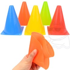펀코 훈련 접시콘 스텝레더 체력장 미니콘 유아체육교구 체육 축구콘, 꼬깔콘 - 소