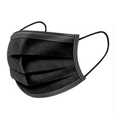 PNK 일회용 3중 덴탈 마스크 50매 소형 블랙