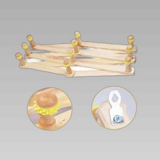 벽걸이 자바라 원목 옷걸이 - 모자걸이 소품걸이 대, 본상품