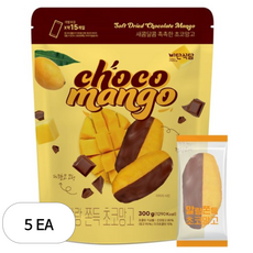 비단식당 말랑 쫀득 초코 망고, 5개, 300g