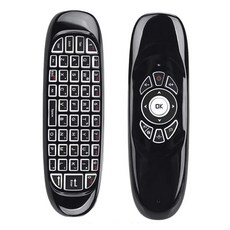 블루투스 원격 제어 리모컨 TV 스틱 스마트폰 휴대폰 리모컨 C120 에어 마우스 2.4G RF 스마트 7 색 백라이트 영어 무선 안드로이드 박스용, [01] With Backlight, 1개