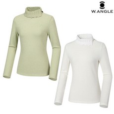 [와이드앵글] WWW22241 여성 CF 바네사 오픈 하이넥 티셔츠 534867