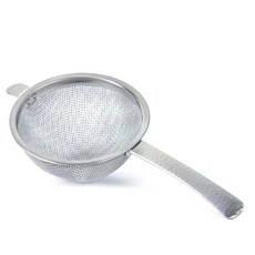 일본 고급 메시 티 체 - 말차 및 잎차용 스테인리스 스틸 티 스트레이너 - 일본산 (해머드 핸들), Hammered Handle