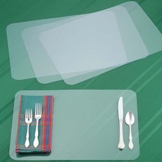 투명 PP 테이블 매트 10p 오염방지 식탁보 식탁 패드 깔개 coc+5167uO