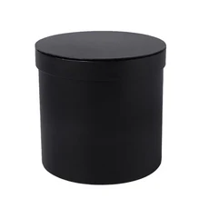 라운드 골판지 선물 상자 웨딩 파티 장미 꽃 장식 발렌타인 데이 용품, 01 14x13cm, 02 black